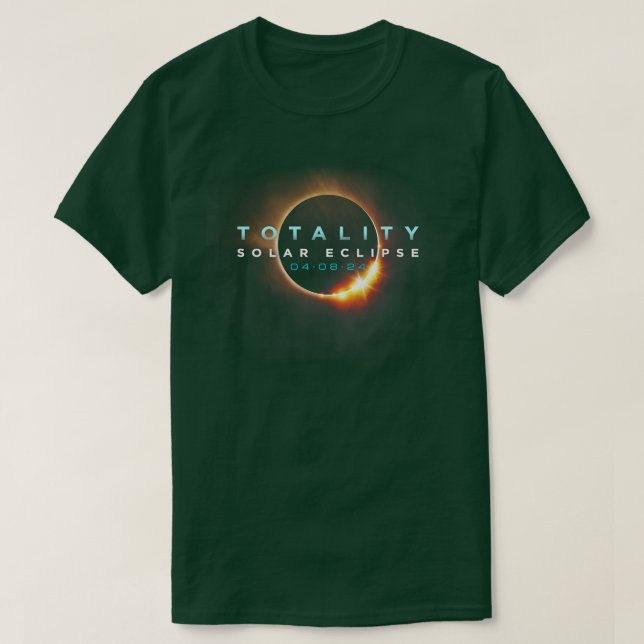 Astronomy Lovers Total Solar Eclipse 2024 Totality T-Shirt (Design Front)