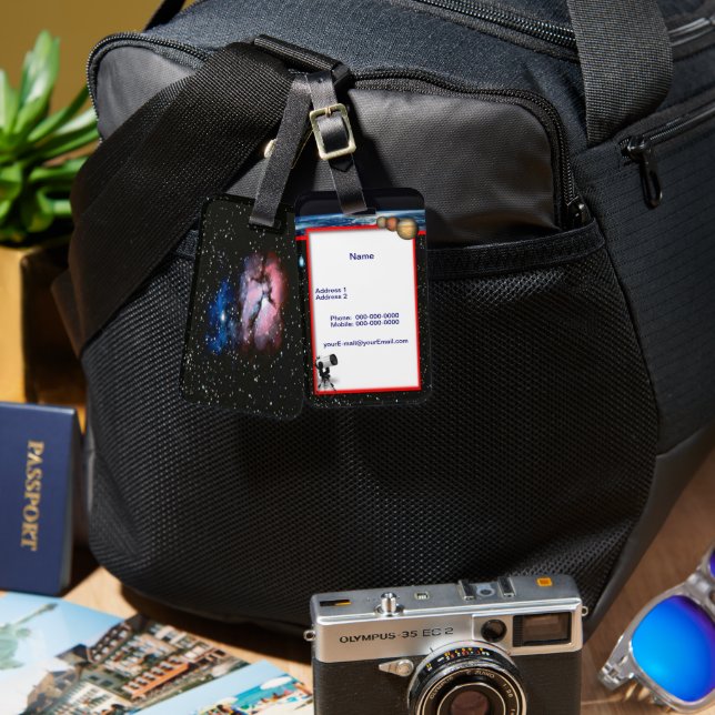 Astronomy Luggage Tag (Front & Back)