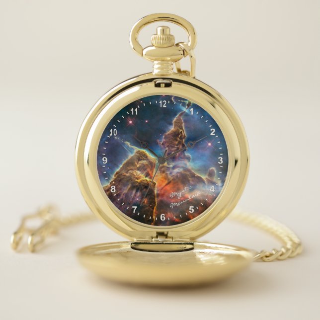Astronomy & Mystic Mountain Watch, Hubble / Galaxy Pocket Watch (Inside)