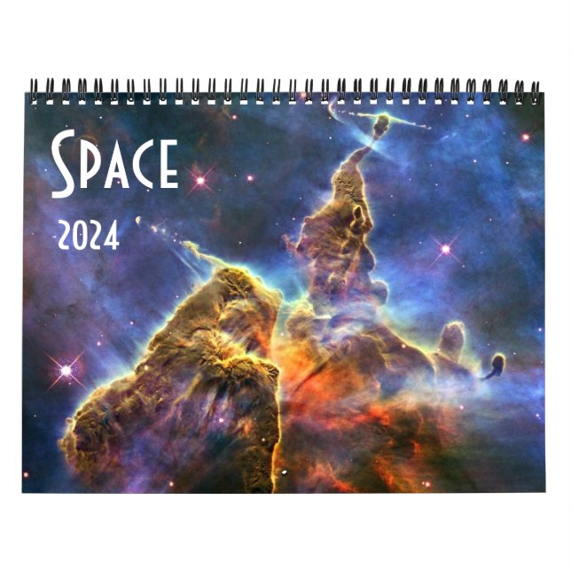 Astronomy NASA Space Universe Galaxy 2024 Sky Calendar (Cover)
