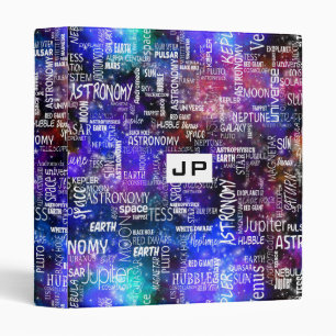 Astronomy Nebula Science Theme 3 Ring Binder
