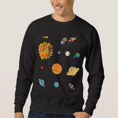 Astronomy Outer Space Planets Science Astronaut Sweatshirt