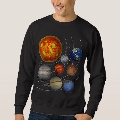Astronomy Planets Sun Universe Galaxy Outer Space  Sweatshirt