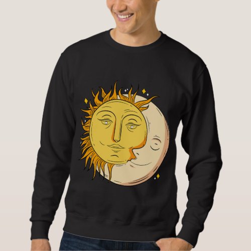 Astronomy Retro Stars Sun Moon Planets Astrophile Sweatshirt