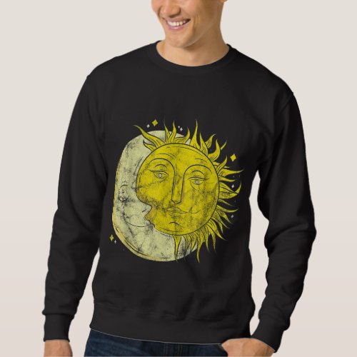 Astronomy Retro Stars Sun Moon Planets Astrophile  Sweatshirt