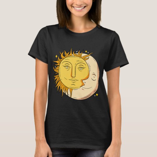 Astronomy Retro Stars Sun Moon Planets Astrophile T_Shirt