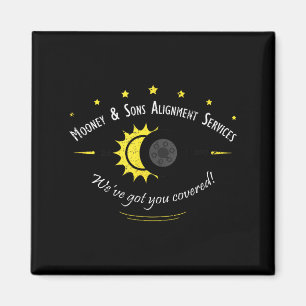 Astronomy Science Fans Solar Eclipse Design Magnet