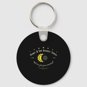 Astronomy Science Fans Solar Eclipse Keychain