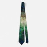 Astronomy Science Green Galaxy Stars Neck Tie Astronomy Science Green Galaxy Stars Neck Tie