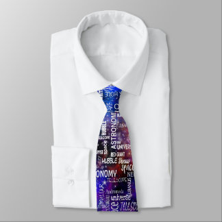 Astronomy Science Nebula Neck Tie