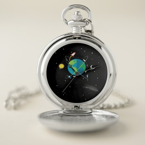 Astronomy Science Physic Chemistry Humor Space Pocket Watch