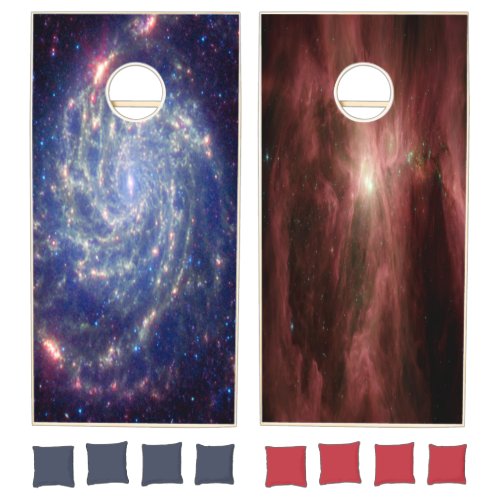 Astronomy Science Sky Universe Outer Space View Cornhole Set
