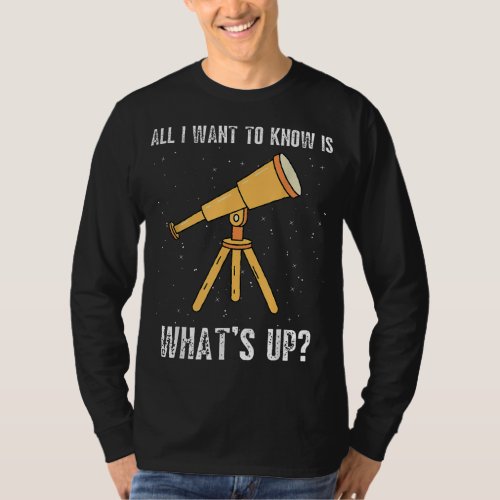 Astronomy Shirt Space Enthusiast Telescope Shirt A