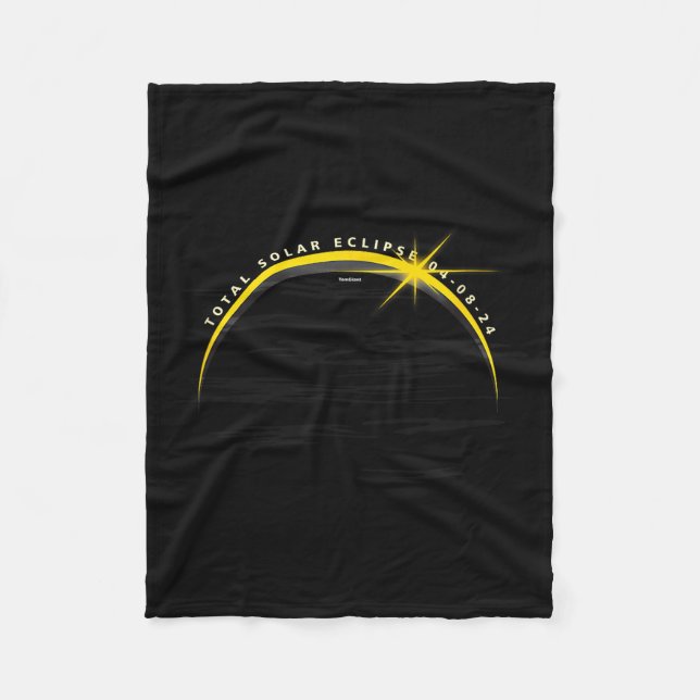 Astronomy solar eclipse april 2024 moon watch Astr Fleece Blanket (Front)