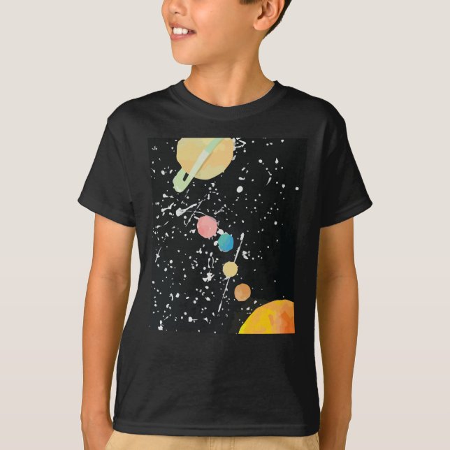 Astronomy Solar System Planets Universe T-Shirt (Front)