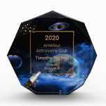 Astronomy Space Acrylic Award at Zazzle