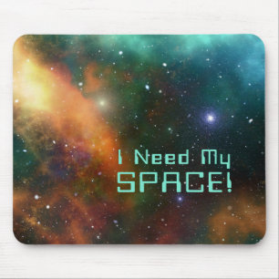 Astronomy Space Cosmic Nebula Stars Galaxy Quote Mouse Pad