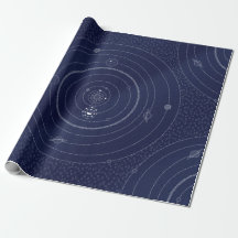 Astronomy Space Stars Gift Wrap