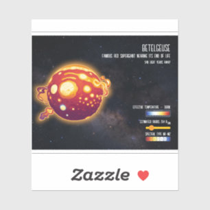 Astronomy Star Betelgeuse Space Science Design Sticker