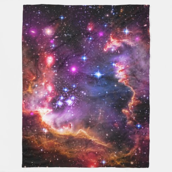 Astronomy, Starry Wingtip, Small Magellanic Cloud Fleece Blanket