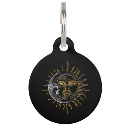 Astronomy Stars Sun Moon Planets Astronaut Pet ID Tag