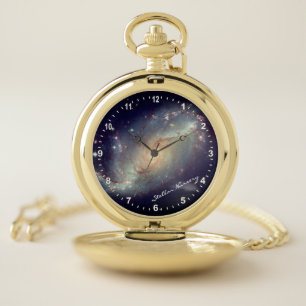 Astronomy & Stellar Nursery Watch, Hubble / Galaxy Pocket Watch