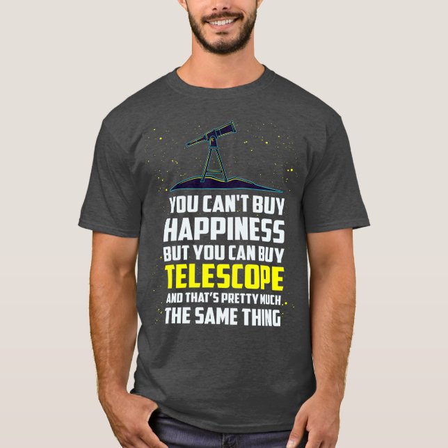 Astronomy Telescope Galaxy T-Shirt (Front)