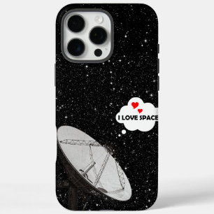 Astronomy Themed Satellite Dish Backdrop Stars iPhone 16 Pro Max Case