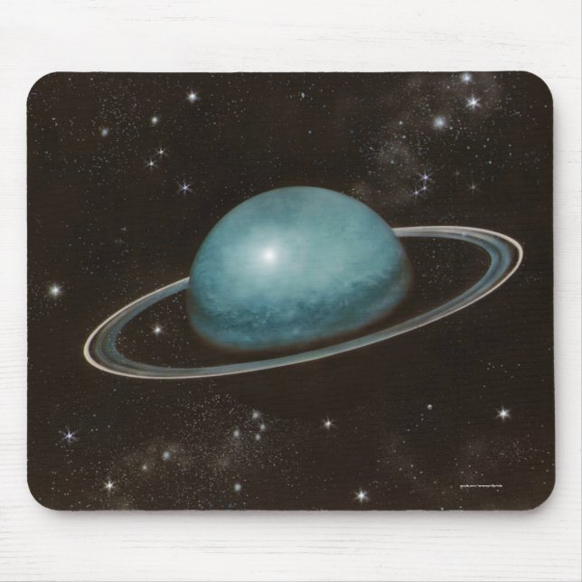 Astronomy Uranus Planetary Image Mouse Pad (Front)