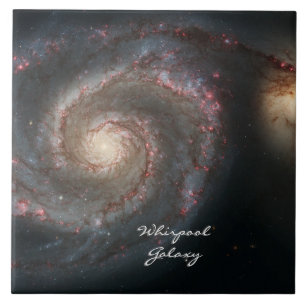 Astronomy & Whirpool Galaxy Spiral / Hubble Ceramic Tile