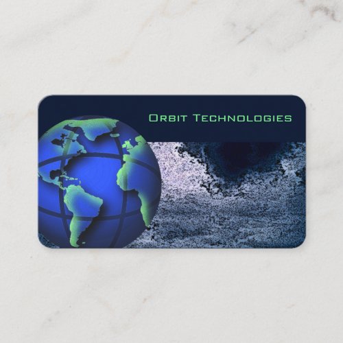 Astronomy World Globe Business Card