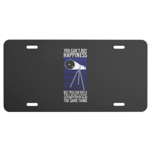 Astronomy - You Can't Buy Happiness License Plate