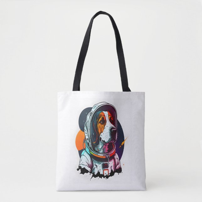 Astronout Dog Mascot 3 Tote Bag (Front)