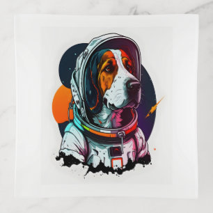 Astronout Dog Mascot 3 Trinket Tray