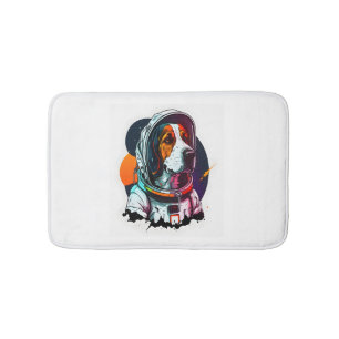 Astronout Dog Mascot  Bath Mat