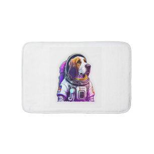 Astronout Dog Mascot  Bath Mat