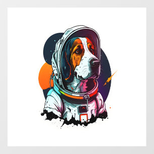 Astronout Dog Mascot  Floor Decals