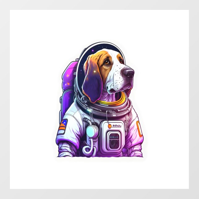 Astronout Dog Mascot  Floor Decals (Front)