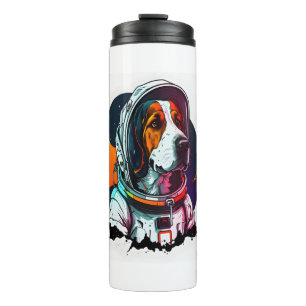 Astronout Dog Mascot Thermal Tumbler