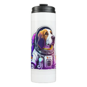 Astronout Dog Mascot Thermal Tumbler