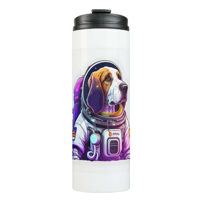Astronout Dog Mascot  Thermal Tumbler