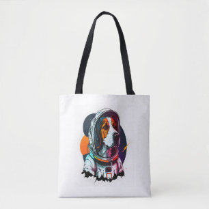 Astronout Dog Mascot Tote Bag