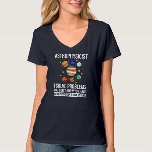 Astrophysicist Astrophysic Astronomy Telescope T_Shirt