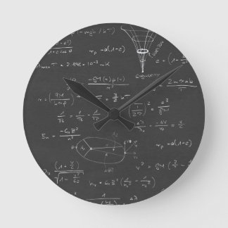 Astrophysics diagrams and formulas round clock