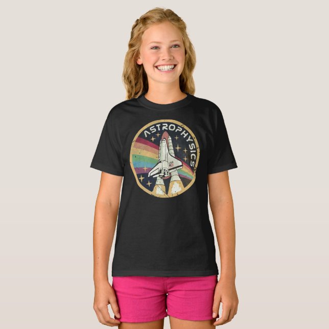 Astrophysics Vintage Emblem V02 T-Shirt (Front Full)
