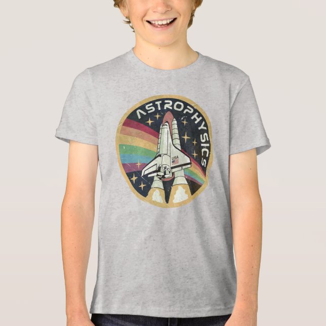 Astrophysics Vintage Emblem V02 Tri-Blend Shirt (Front)