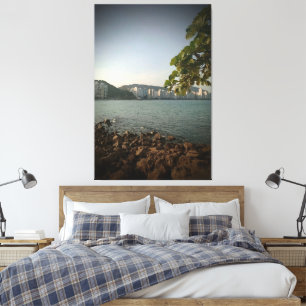 Astúrias Beach Guarujá Brazil Canvas Print