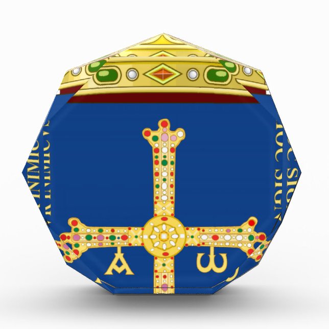 Asturias Coat of Arms (Spain) Acrylic Award (Front)