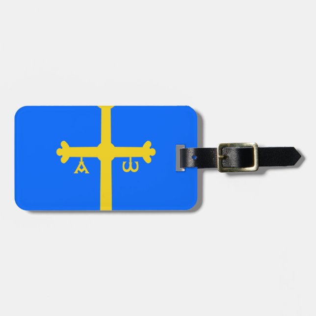 Asturias Flag (Spain) Luggage Tag (Front Horizontal)