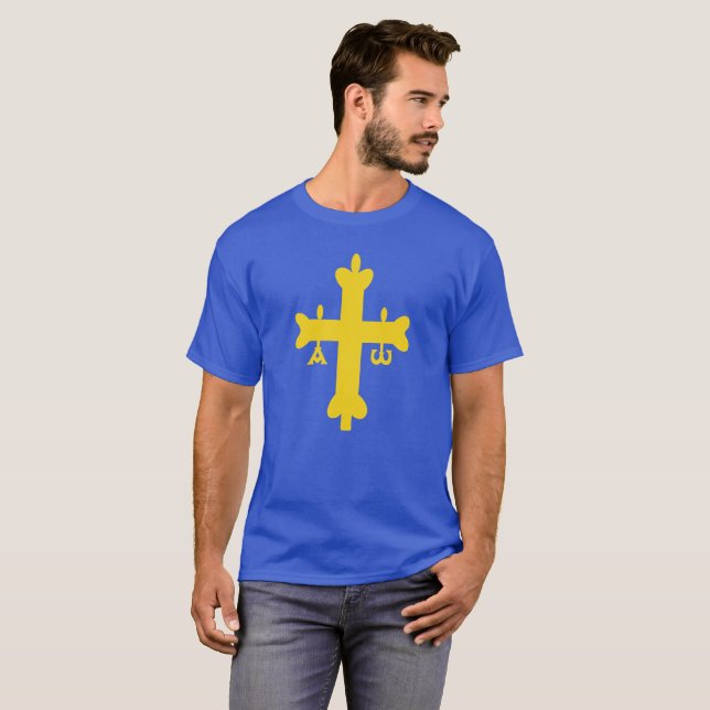 Asturias flag T-Shirt (Front Full)
